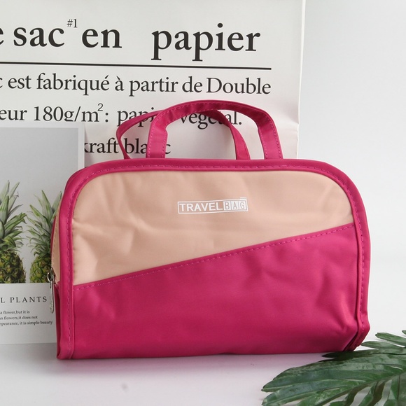 Travel Toiletry Bag PVC Cosmetic Pouch Organizer - Picture 8 of 8